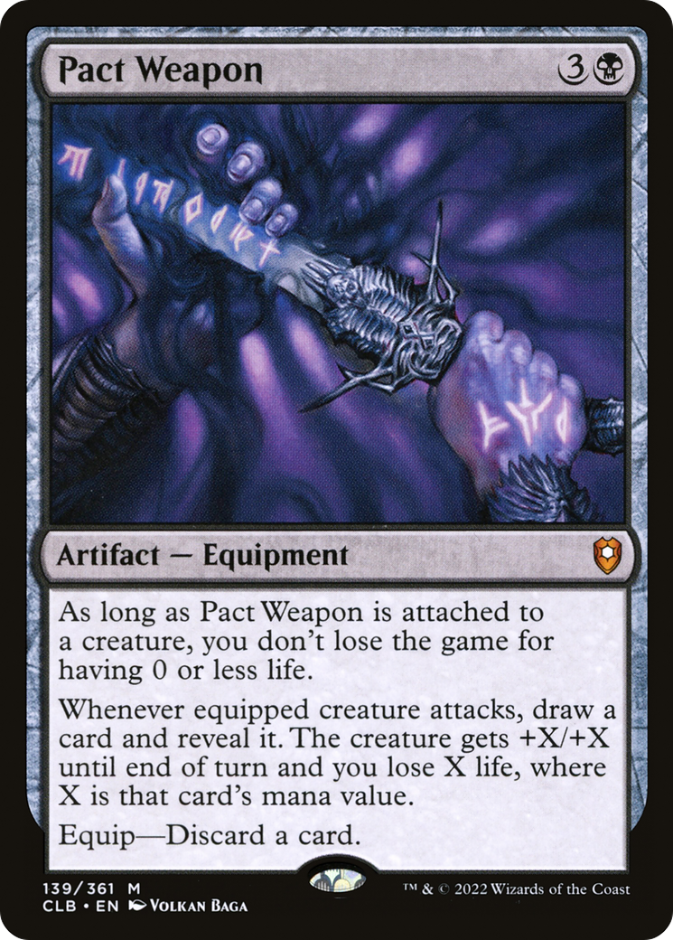 Pact Weapon (CLB-139) [Commander Legends: Battle for Baldur's Gate] Foil