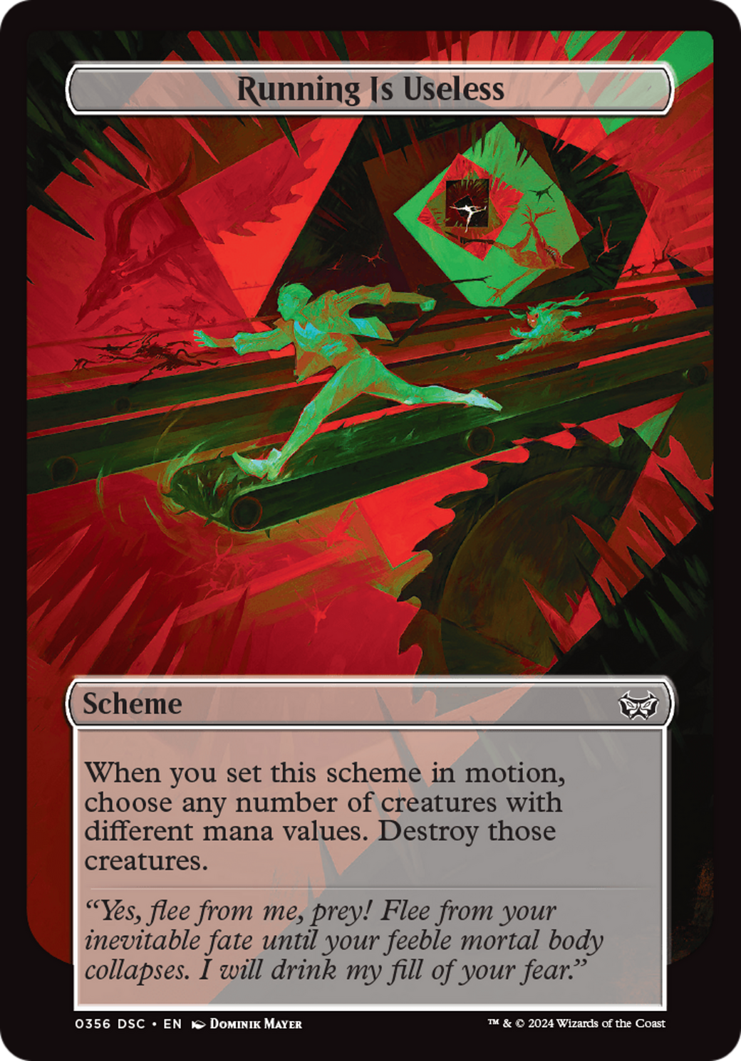 Running Is Useless (Full Art) (A:DSC-356) [Duskmourn: House of Horror Commander]
