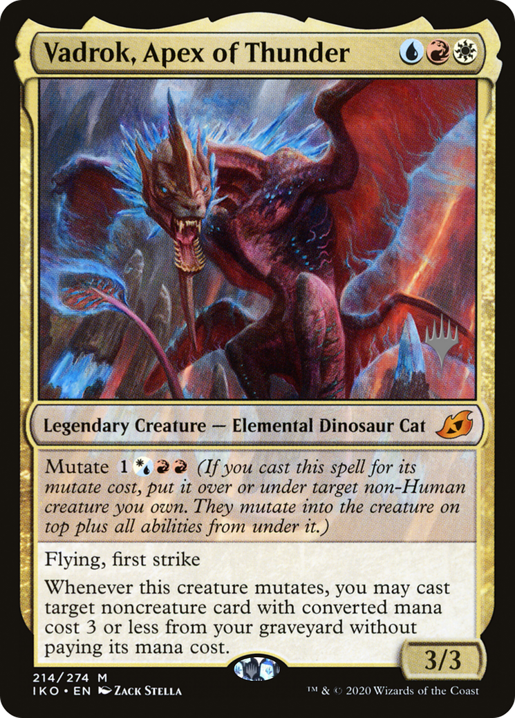 Vadrok, Apex of Thunder (PPIKO-214) [Promo Pack: Ikoria: Lair of Behemoths Promos] Foil