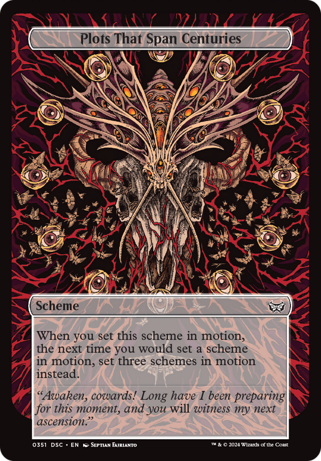 Plots That Span Centuries (Full Art) (A:DSC-351) [Duskmourn: House of Horror Commander]