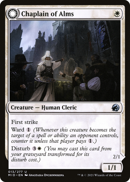 Chaplain of Alms (MID-013) [Innistrad: Midnight Hunt] Foil