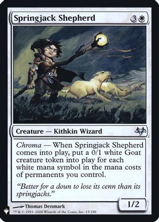 Springjack Shepherd (LIST-15/180) [The List Reprints]
