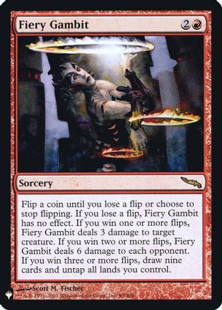 Fiery Gambit (LIST-090) [The List Reprints] Foil