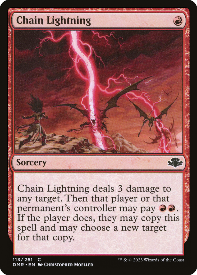 Chain Lightning (DMR-113) [Dominaria Remastered]