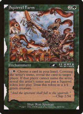 Squirrel Farm (4th Place) (Arena League) (OVER-066) [Oversize Cards]