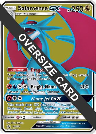 Salamence GX - SM139 (SM Black Star Promo) (SM139) [Jumbo Cards] Holofoil - Promo