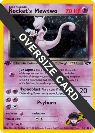 Rocket's Mewtwo (14/132) [Jumbo Cards] Holofoil - Promo