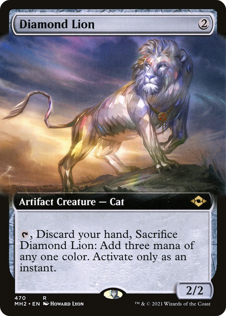Diamond Lion (MH2-470) (Extended Art) [Modern Horizons 2] Foil