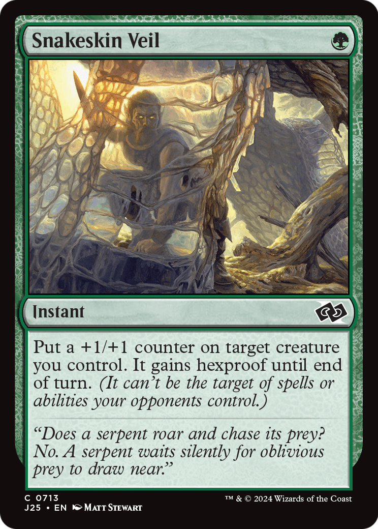 Snakeskin Veil (J25-713) [Foundations Jumpstart]