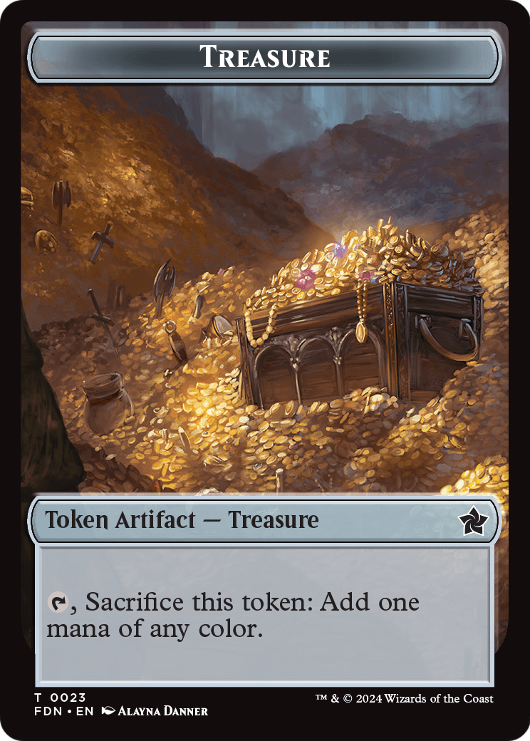 Treasure (TFDN-023) [Foundations Tokens] Foil