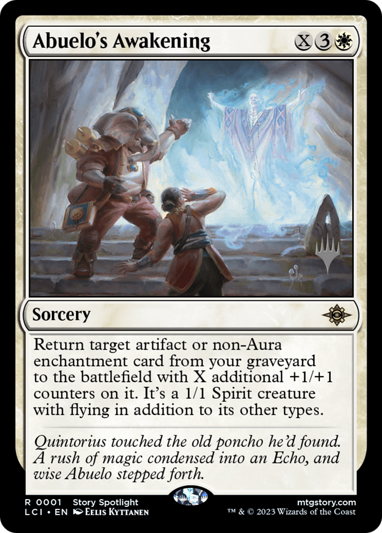 Abuelo's Awakening (PPLCI-001) [Promo Pack: The Lost Caverns of Ixalan Promos]
