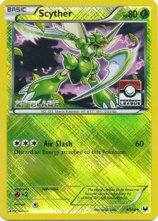 Scyther (Pokemon League) [2nd Place] (4/108) [League & Championship Cards] Reverse Holofoil - Promo