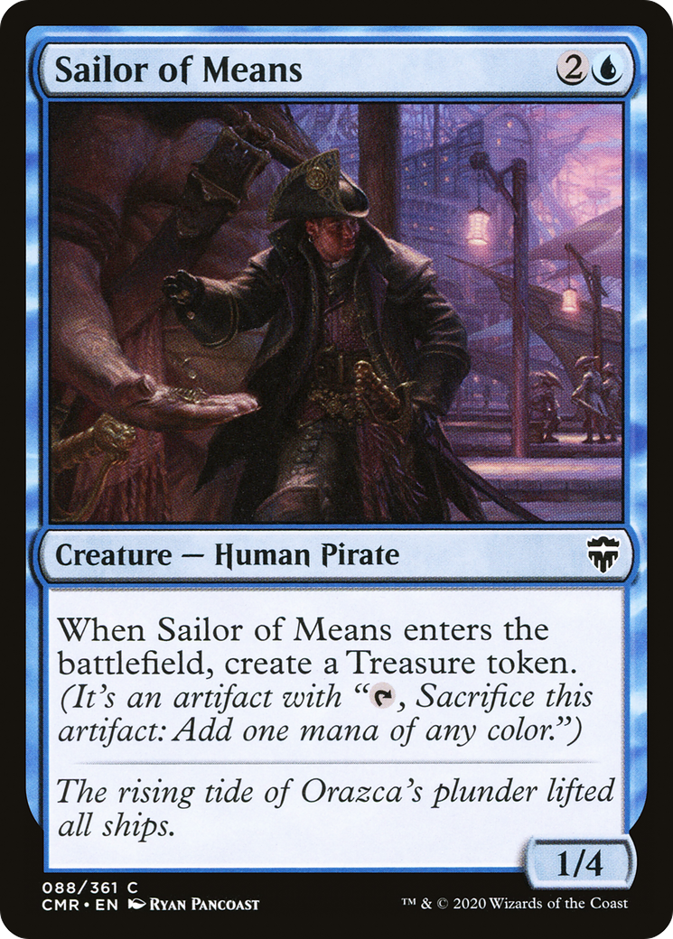 Sailor of Means (CMR-088) [Commander Legends] Foil