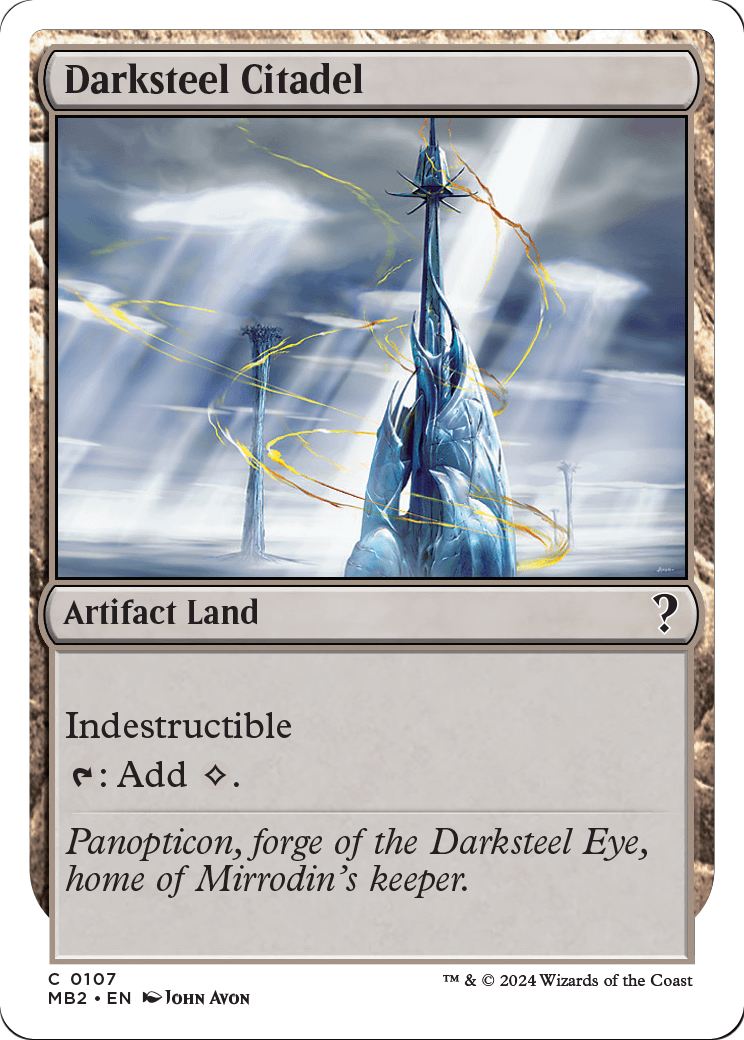 Darksteel Citadel (White Border) (MB2-107) [Mystery Booster 2]