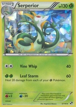 Serperior (Cracked Ice Holo) (5/114) [Deck Exclusives] Holofoil - Holo Rare