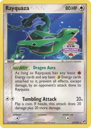 Rayquaza (2004-2005 Gym Challenge) (22/107) [League & Championship Cards] - Promo