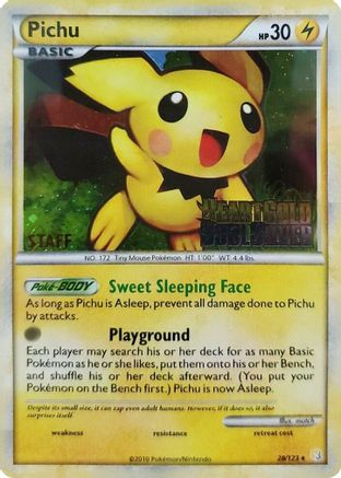 Pichu (Prerelease) [Staff] (28/123) [Nintendo Promos] Holofoil - Promo