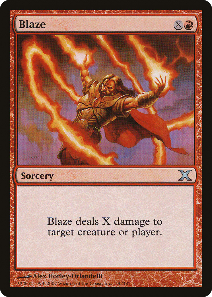 Blaze (10E-190) [Tenth Edition] Foil