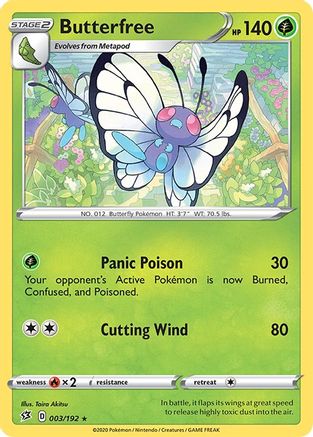 Butterfree (003/192) [SWSH02 Rebel Clash] - Rare