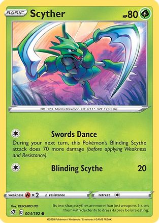 Scyther (004/192) [SWSH02 Rebel Clash] - Common