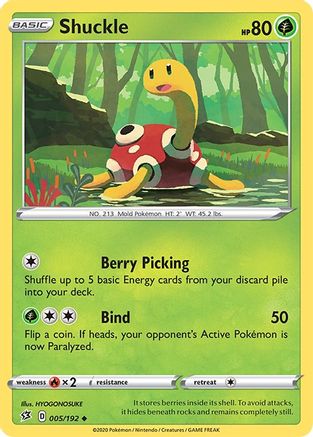 Shuckle (005/192) [SWSH02 Rebel Clash] Reverse Holofoil - Uncommon