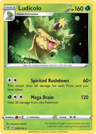 Ludicolo (009/192) [SWSH02 Rebel Clash] - Rare