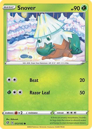 Snover (012/192) [SWSH02 Rebel Clash] - Common