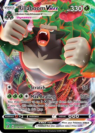 Rillaboom VMAX (018/192) [SWSH02 Rebel Clash] Holofoil - Ultra Rare