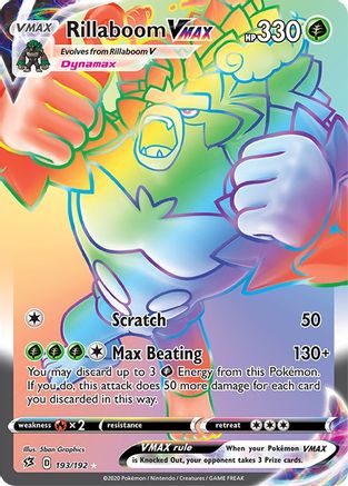 Rillaboom VMAX (Secret) (193/192) [SWSH02 Rebel Clash] Holofoil - Secret Rare