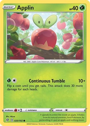 Applin (020/192) [SWSH02 Rebel Clash] - Common