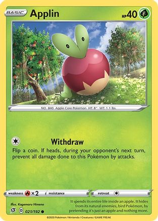 Applin (021/192) [SWSH02 Rebel Clash] - Common