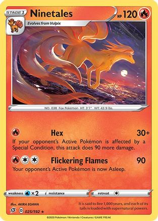 Ninetales (025/192) [SWSH02 Rebel Clash] - Rare