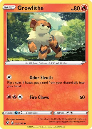 Growlithe (027/192) [SWSH02 Rebel Clash] - Common