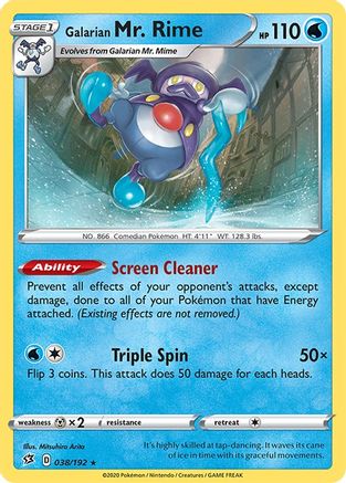 Galarian Mr. Rime (038/192) [SWSH02 Rebel Clash] - Rare