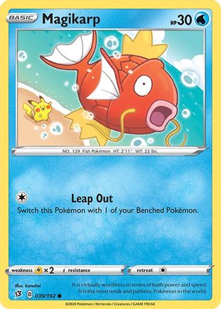 Magikarp (039/192) [SWSH02 Rebel Clash] Reverse Holofoil - Common