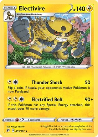 Electivire (059/192) [SWSH02 Rebel Clash] - Rare