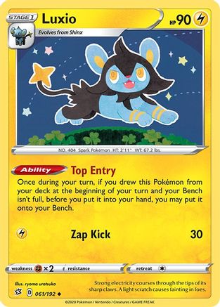 Luxio (061/192) [SWSH02 Rebel Clash] Reverse Holofoil - Uncommon