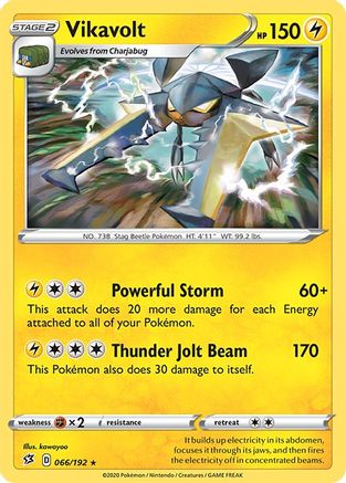 Vikavolt (066/192) [SWSH02 Rebel Clash] Reverse Holofoil - Holo Rare