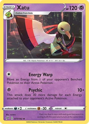 Xatu (077/192) [SWSH02 Rebel Clash] Reverse Holofoil - Uncommon