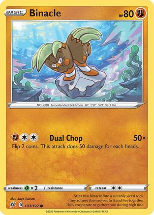 Binacle (103/192) [SWSH02 Rebel Clash] Reverse Holofoil - Common