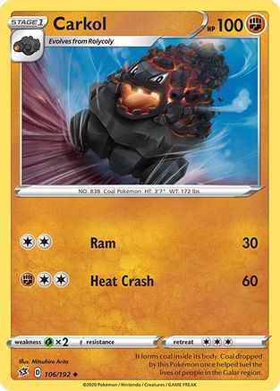 Carkol (106/192) [SWSH02 Rebel Clash] - Uncommon