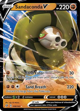 Sandaconda V (108/192) [SWSH02 Rebel Clash] Holofoil - Ultra Rare