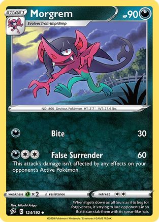 Morgrem (124/192) [SWSH02 Rebel Clash] Reverse Holofoil - Uncommon