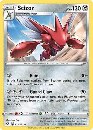 Scizor (128/192) [SWSH02 Rebel Clash] - Rare