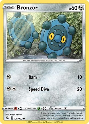 Bronzor (129/192) [SWSH02 Rebel Clash] - Common