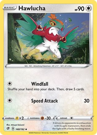 Hawlucha (148/192) [SWSH02 Rebel Clash] Reverse Holofoil - Uncommon