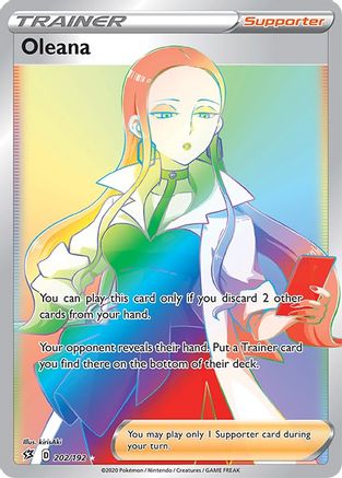 Oleana (Secret) (202/192) [SWSH02 Rebel Clash] Holofoil - Secret Rare