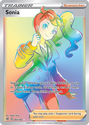 Sonia (Secret) (203/192) [SWSH02 Rebel Clash] Holofoil - Secret Rare
