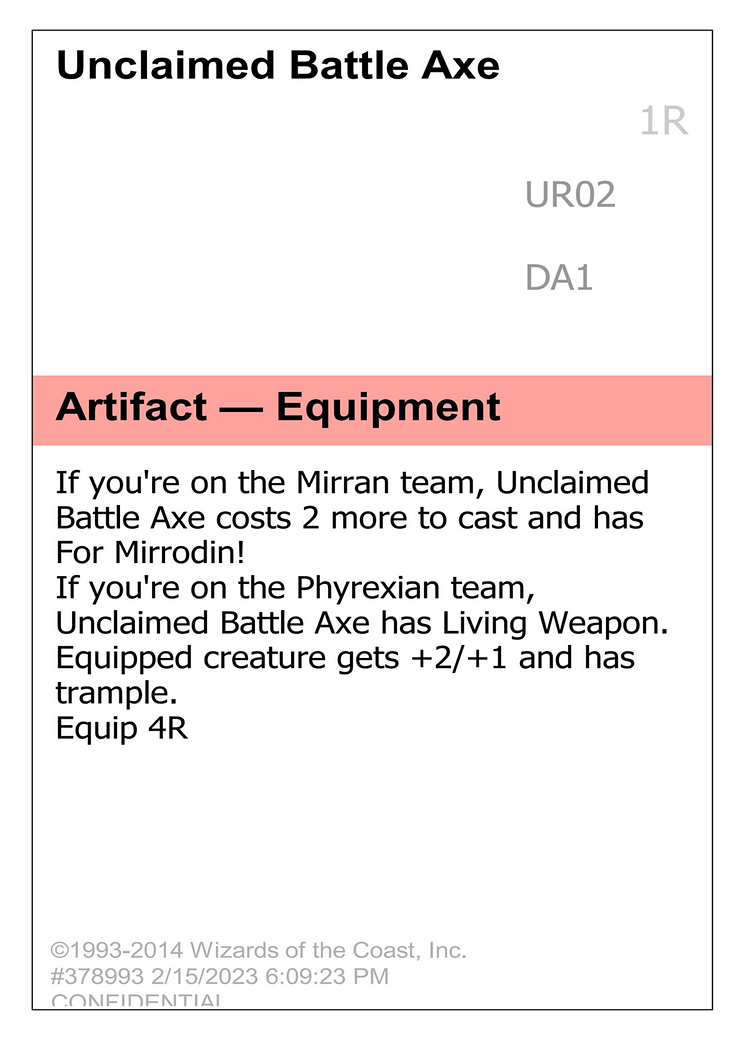 Unclaimed Battle Axe [Unknown Event]