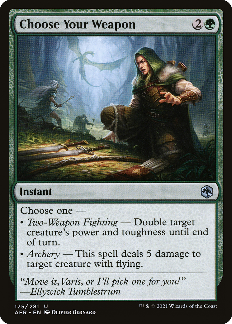 Choose Your Weapon (AFR-175) [Adventures in the Forgotten Realms] Foil